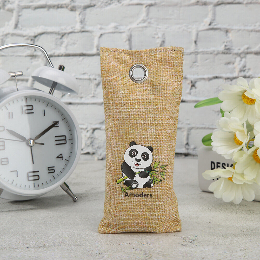 Panda Bamboo Charcoal Bag Closets Car Air Purification Deodorant (Coffee)