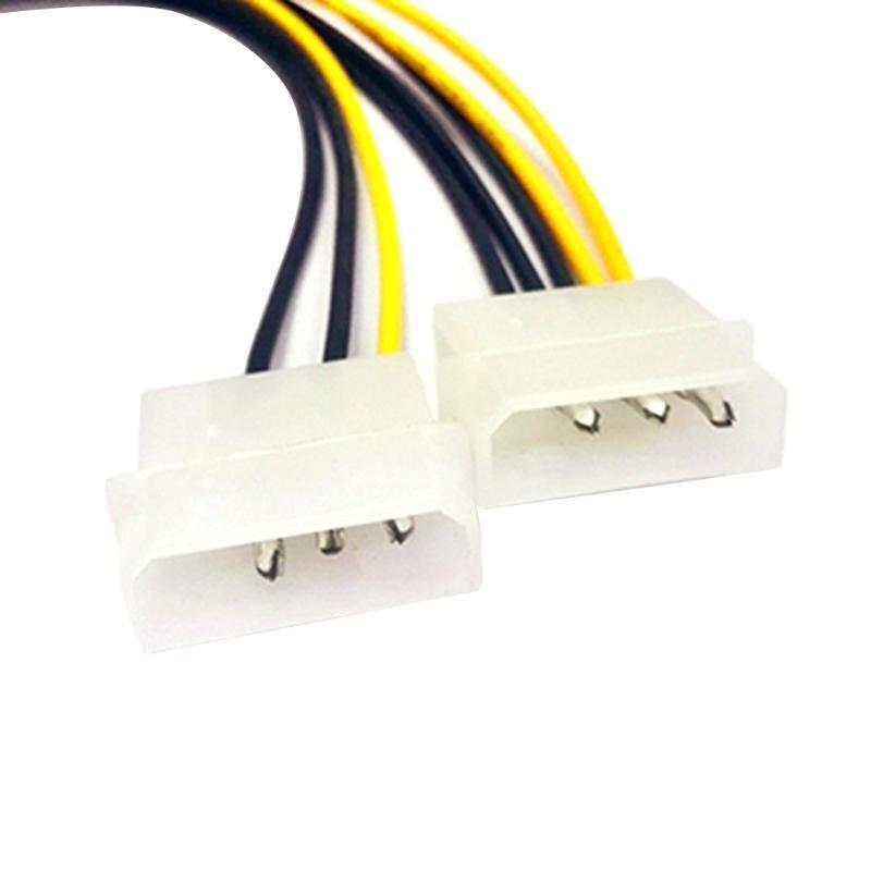 10pcs/set 8Pin To Dual 4Pin Video Card Power Cord Graphics Card Power Cable 20cm