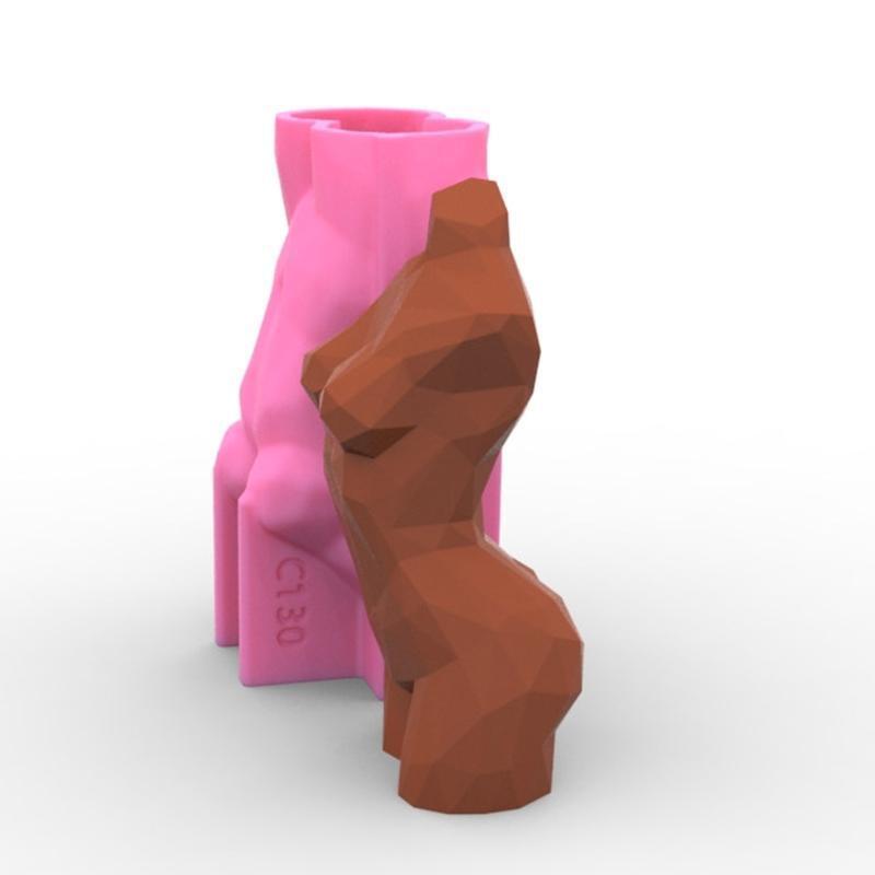 Human Body Silicone Candle Mold Creative Female Body Art Silicone Mold Sculpture