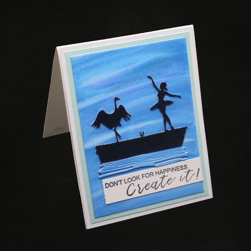 Dancing Metal Cutting Dies Stencil Scrapbooking DIY Album Stamp Paper Embossing