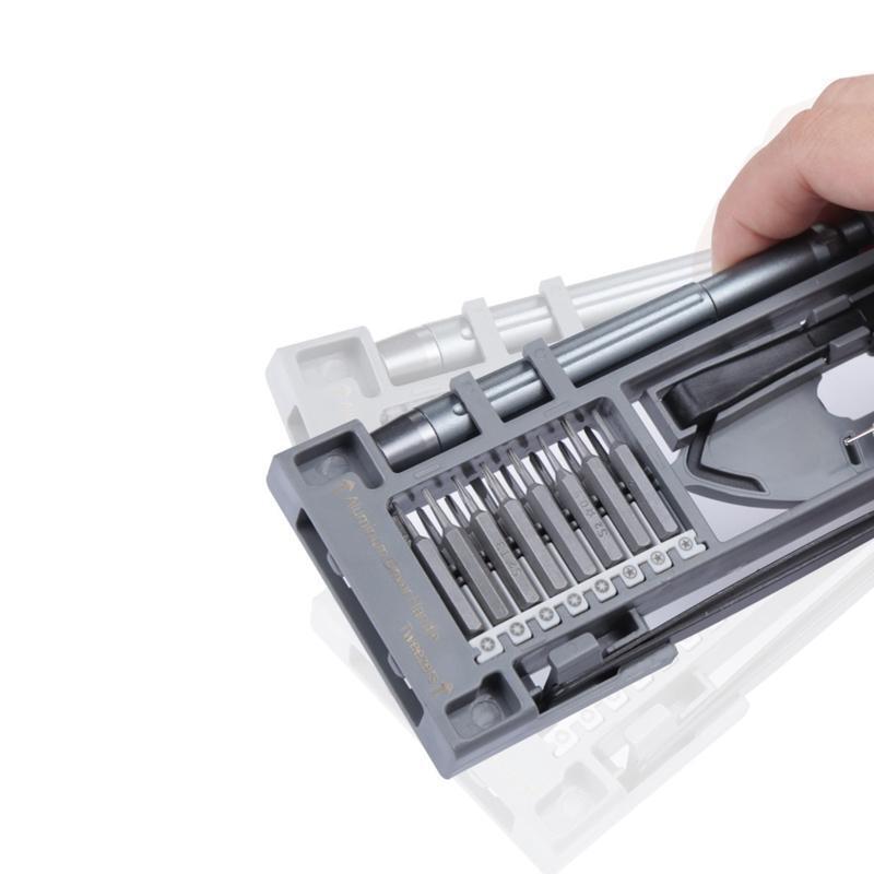 Multifunction Precision Screwdriver Set Steel & Aluminum Screwdriver Kit 24 In 1