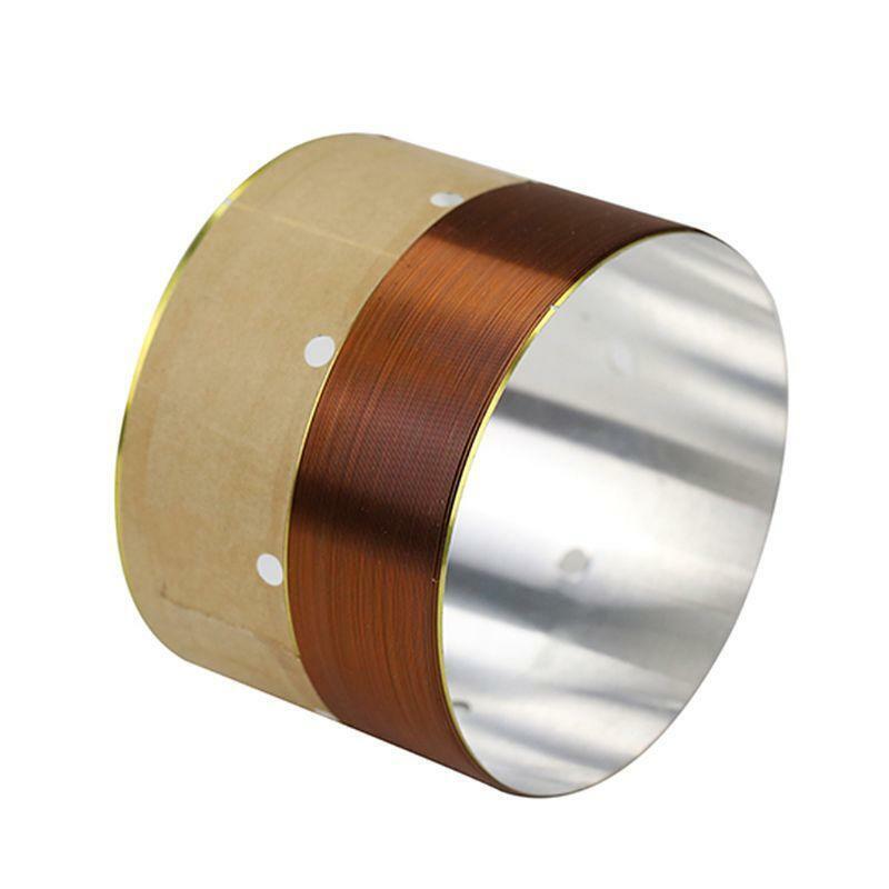 1Pair 75.5MM Speaker Bass Voice Coil White Aluminum Sound Air Outlet for Speaker