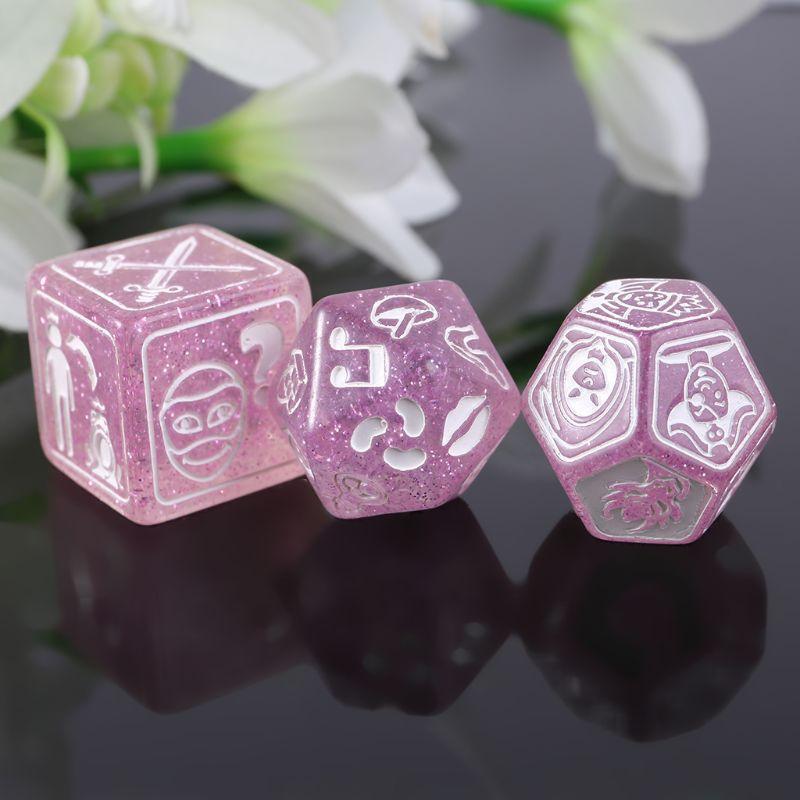 7pcs/set Story Dices For Story Time Polyhedral Game Dice Says Party Multi Faces