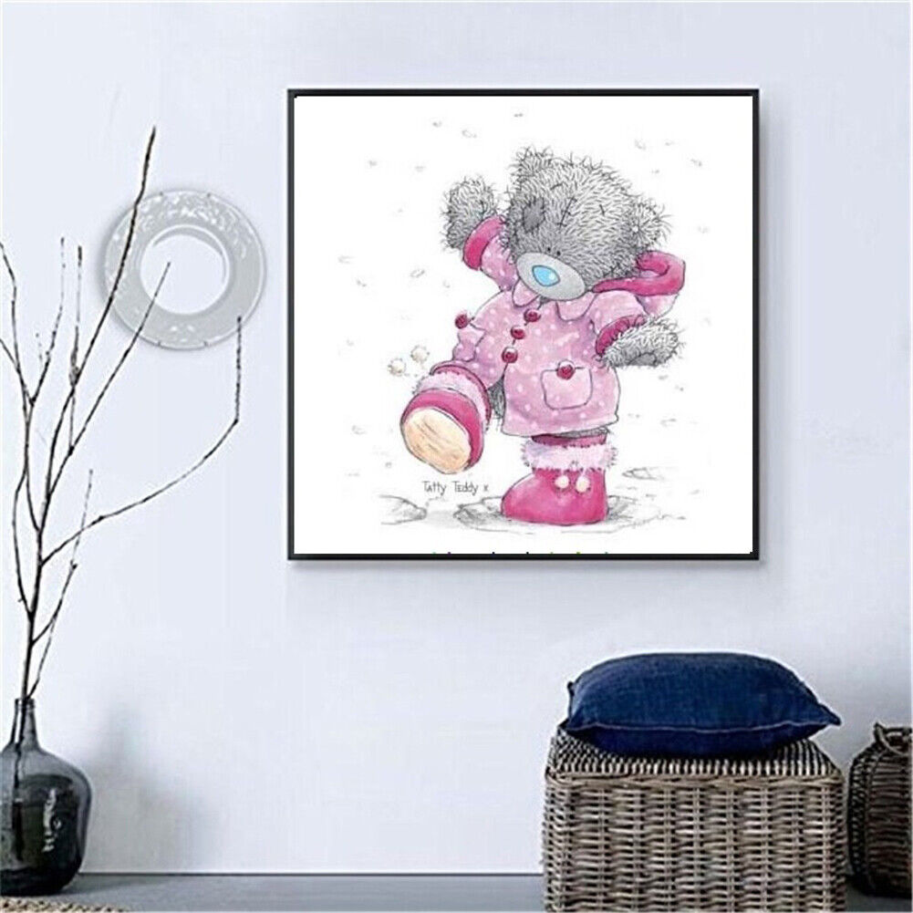 Cartoon Bear 5D Diamond Painting Cross Stitch Mosaic Picture Decor Gift