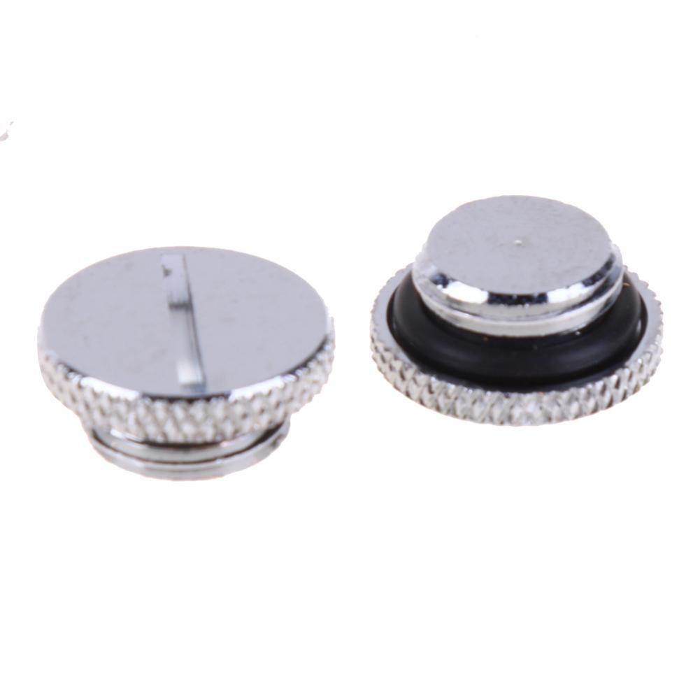 2 Pcs G1/4 Thread Low Profile Plug for PC Water Cooling Radiator Reservoir