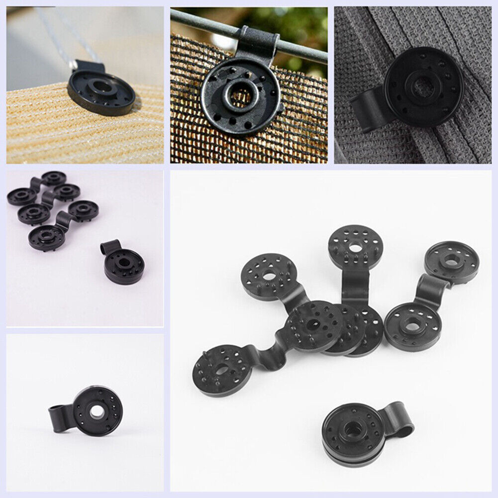 5pcs Sunshade Net Clip Greenhouse Shade Cloth Fix Clamp Grommet Hook Clip