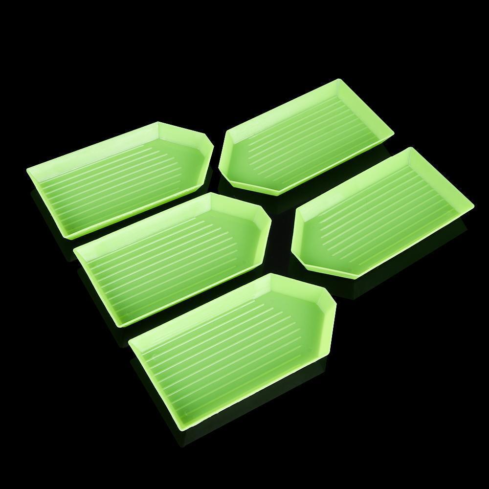 New Green Embroidery 5D Acrylic Diamond Painting Plastic Point Drill Tray Plate