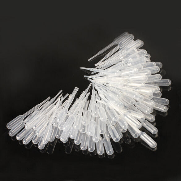 100PCS 0.2ml Graduated Pipettes Dropper Polyethylene for Experiment Medical