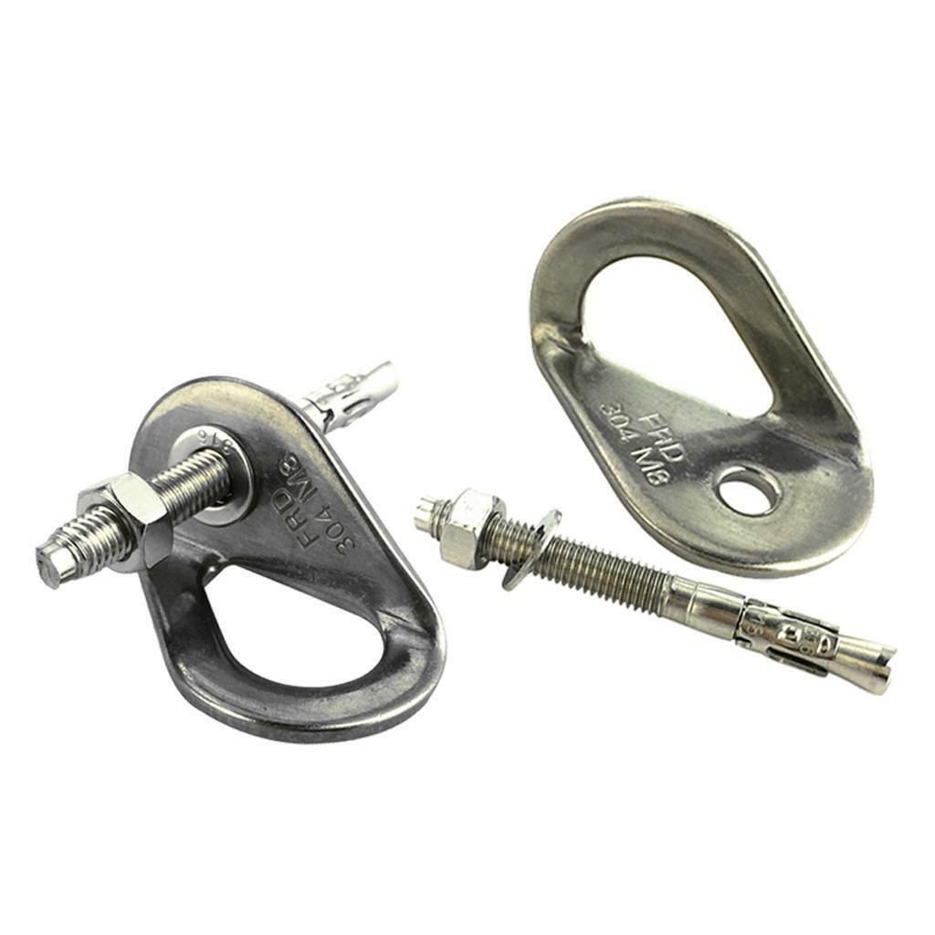 4pcs 8mm Rock Climbing Bolt Stainless Steel  Bolt Hangers Set 35 KN
