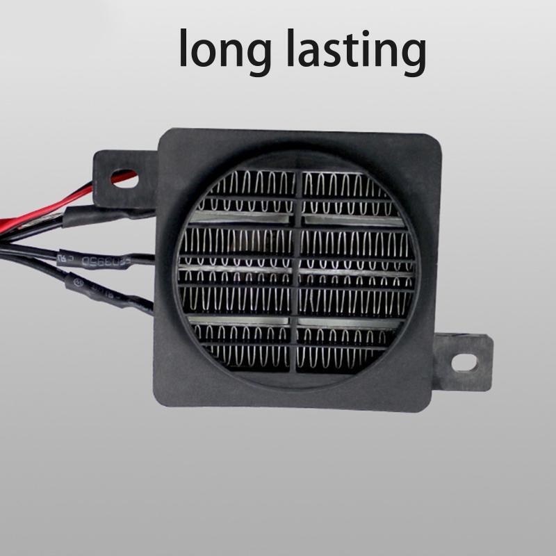 12V 120W Small PTC Fan Heater Mini Ceramic Air Heater 30s Quickly Generate Heat