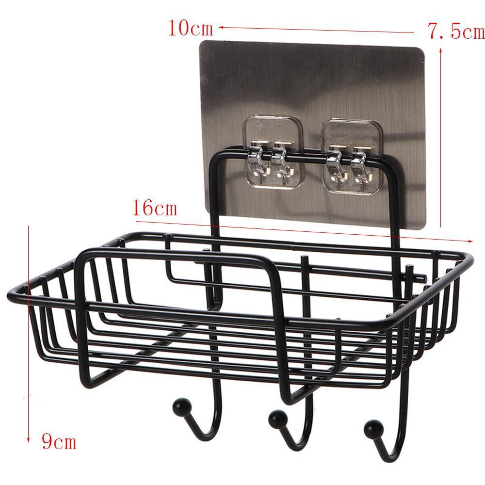 Accessories Iron Free Punching Soap Shelf Soap Holder Wall Hanging Storage Rack