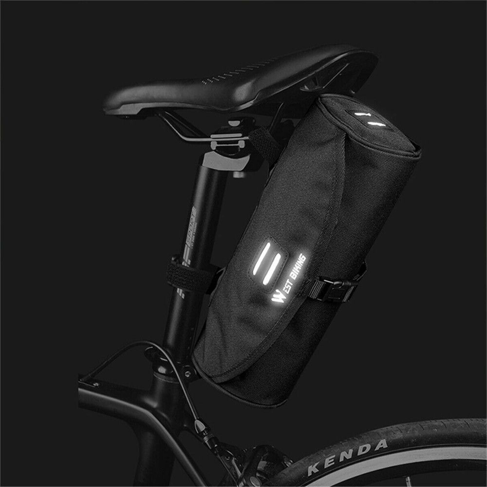 Portable Bike Handlebar Pouch Bicycle Bag Storage Pouch Front Tube Frame Bag