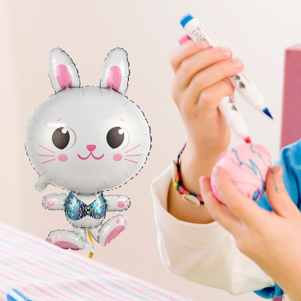 Wedding Aluminum Balloon Easter Egg Rabbit Party Decoration Bunny Balloon