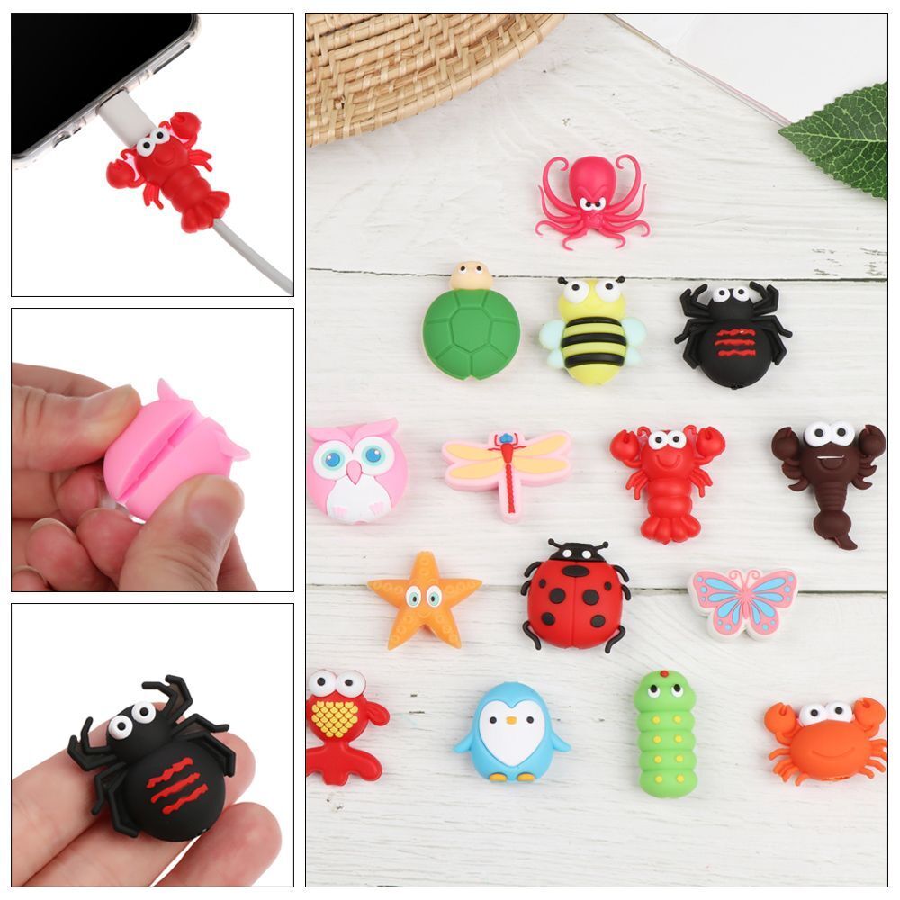 Earphone Wire Cord Protector Data Line Cover Silicone Case Cable Protectors