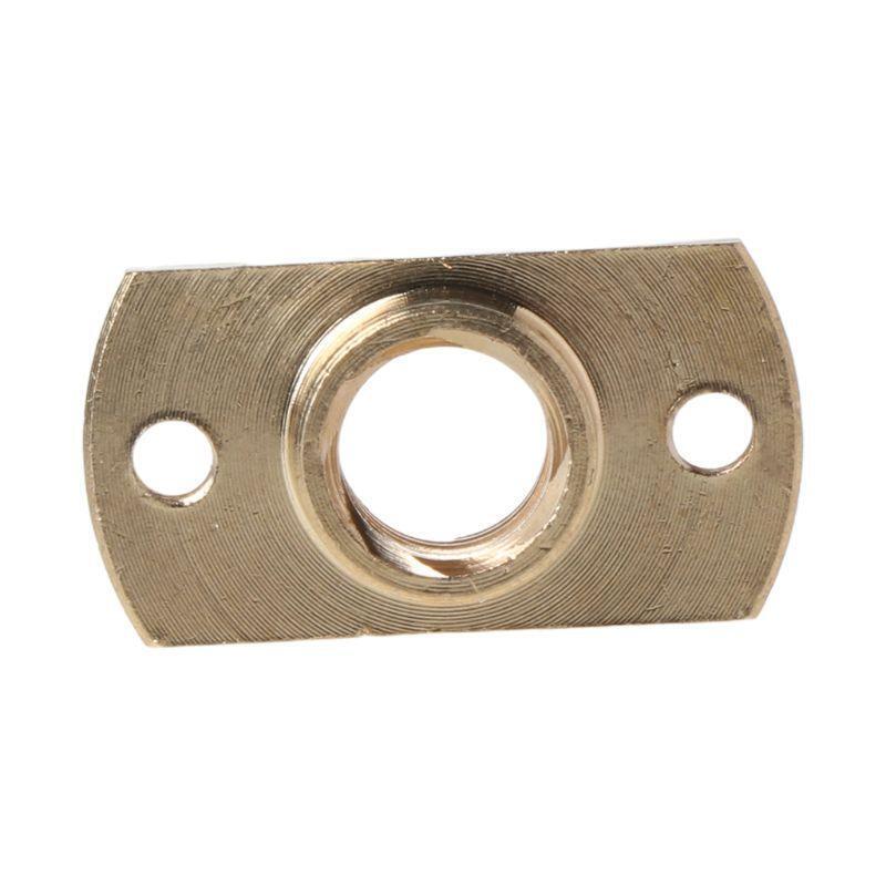 T8 nut Pitch 2mm Lead 8mm Brass T8x8mm Flange Lead Screw Nut for CNC Parts