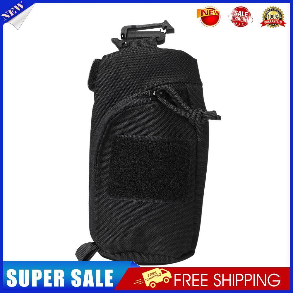 Outdoor Molle Shoulder Strap Pouch Camping Hiking EDC Key Tool Bag (Black)