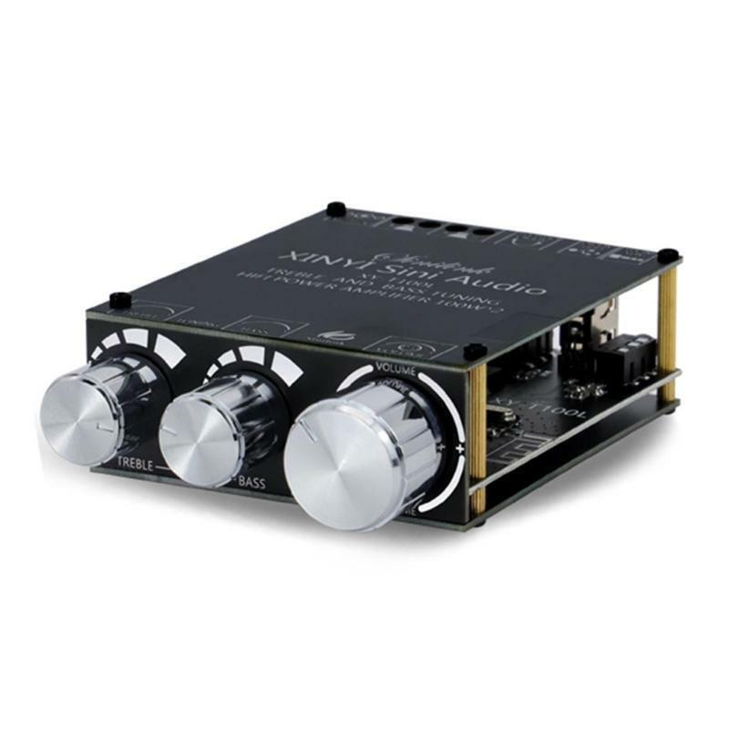 Digital Power Amplifier Board 100W+100W 3.5mm AUX 2.1 Channel Class D 5V-24V 10A