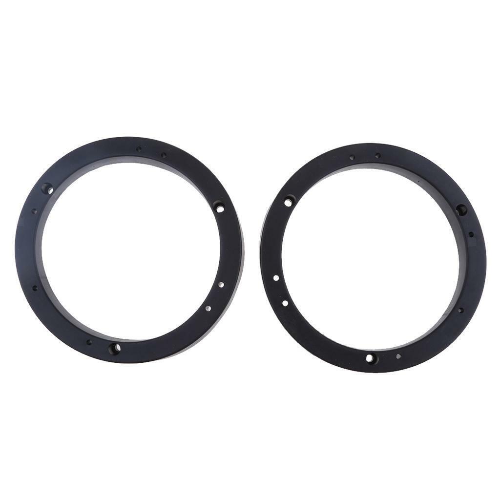 2x Universal 6inch Car Speaker Spacer Adapter Bracket Holder Black