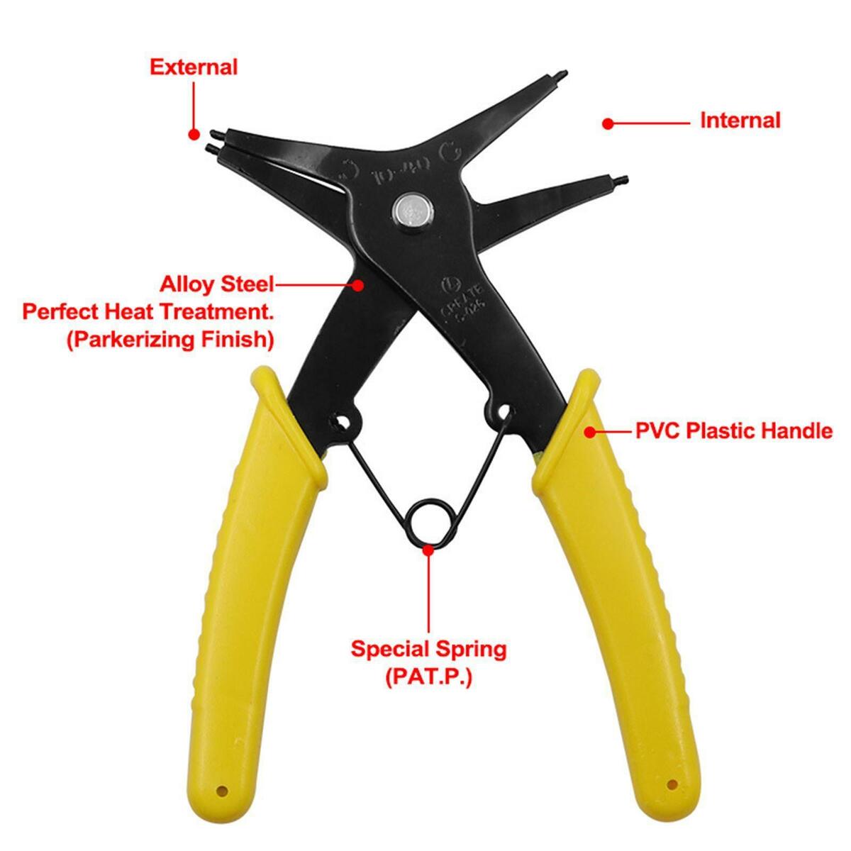 Circlip Pliers Repair Manual Tools Steel  Rings Pliers