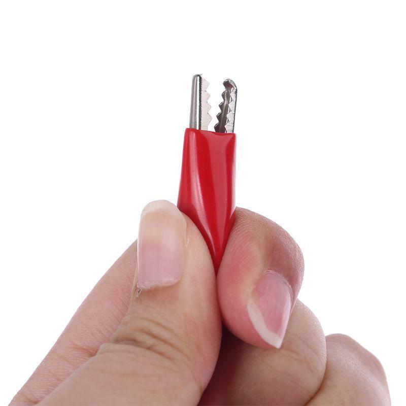 Dual Alligator Test Clip Clamp to USB Male Connector Power Supply Adapter Wire