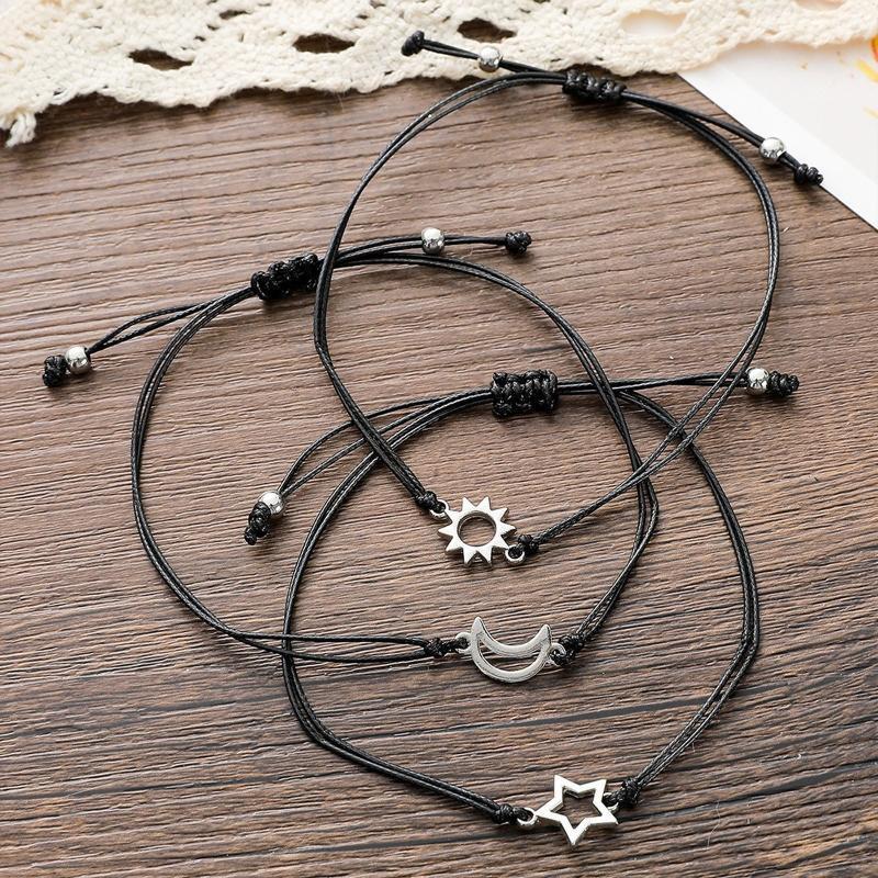 3 Pcs Friendship Card Bracelets Relationship Promise Bracelet for Best Friends