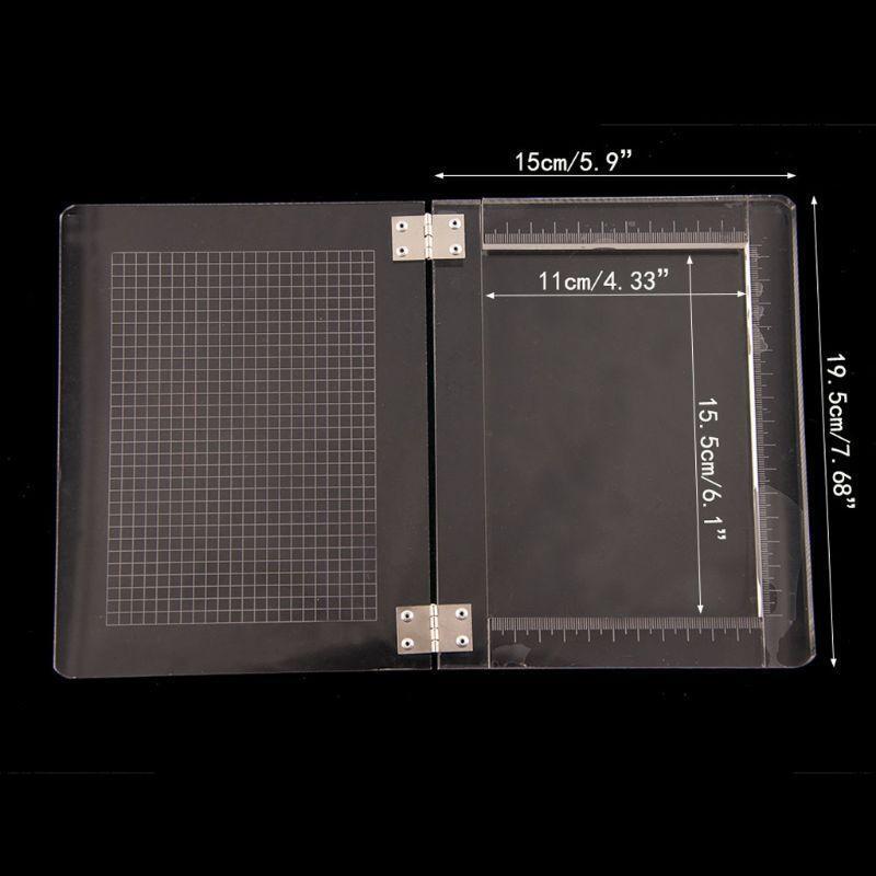 Acrylic Stamp Block with Grids Handmade Card Albums Crafts Supplies Accessories