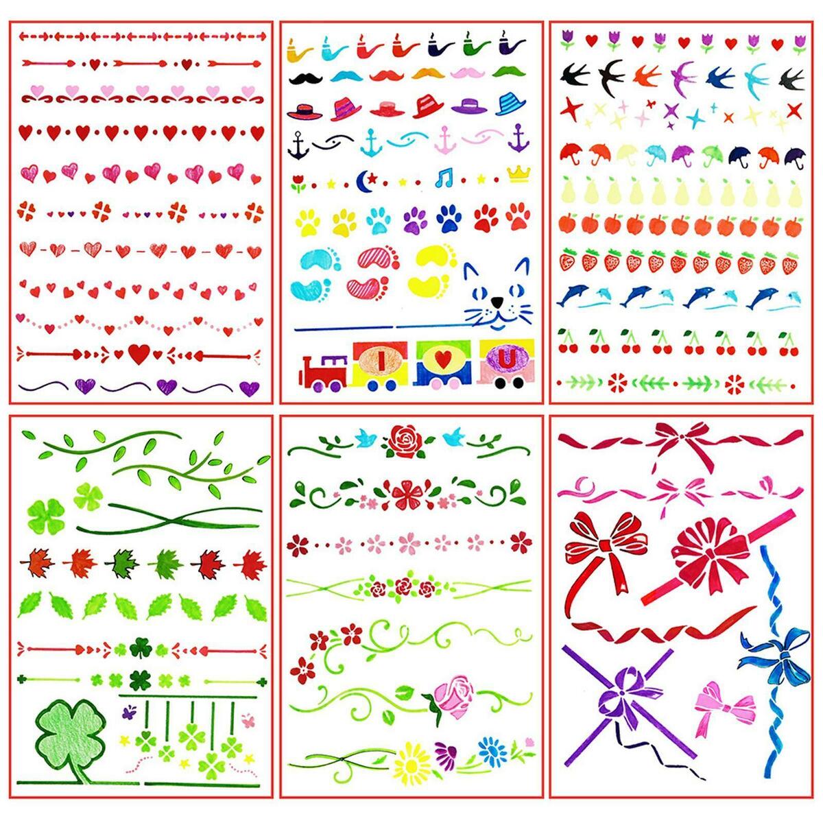 Mixed  Template Stamp Stencil Lace for  Card Making