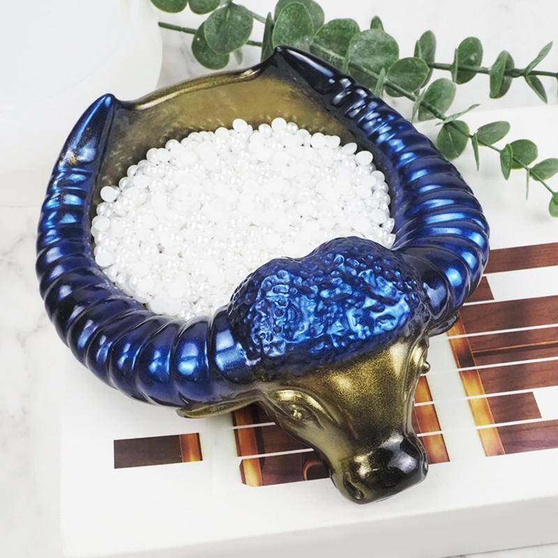 Oxhorn Head Ashtray Mold Irregular Silicone Tray Mold for Handmade Art Crafts