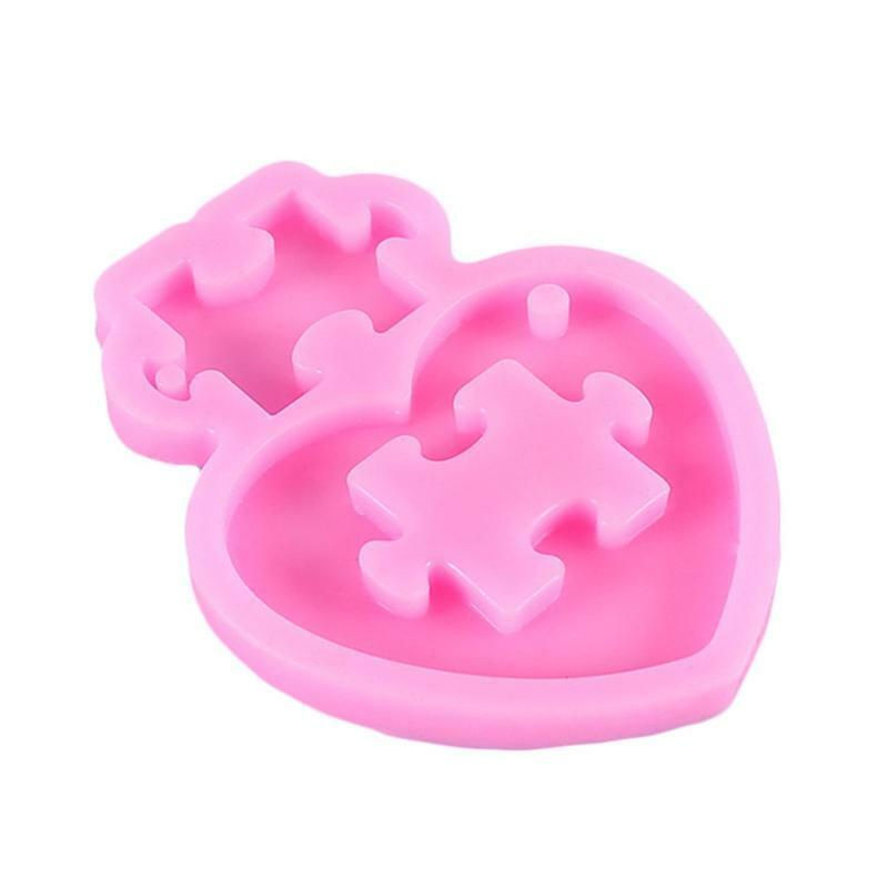 Casting Mold Heart Puzzle Shape DIY Crafts Jewelry Casting Tool Handmade Craft