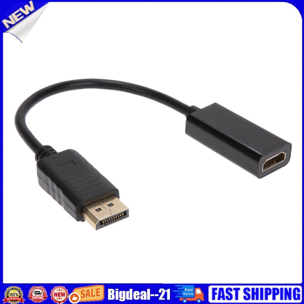 Displayport Male to HDMI-compatible Female 1080P FHD Video Converter Adapte