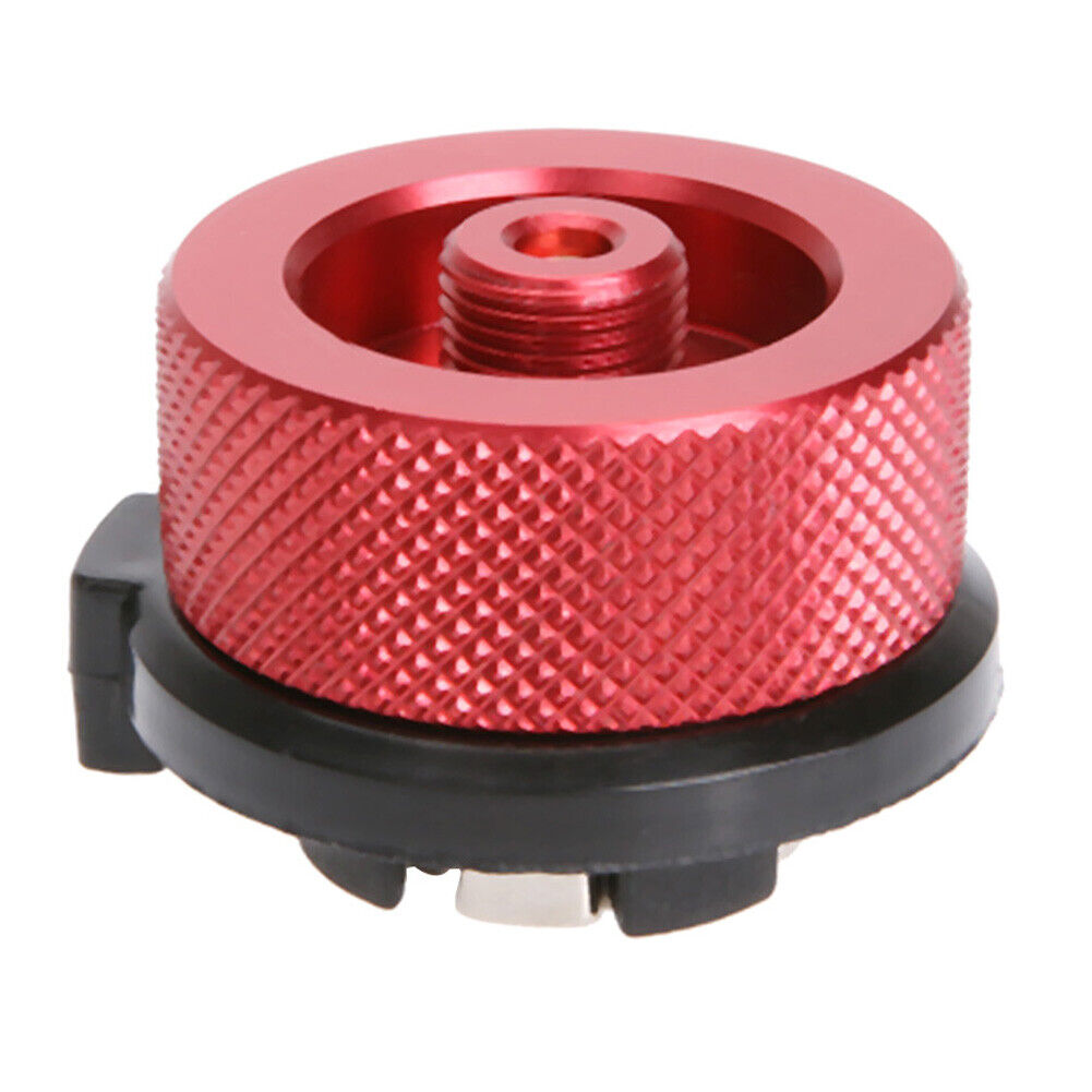 Outdoor Camping Picnic Stove Converter Long-Flat Gas Bottle Adapter(Red)