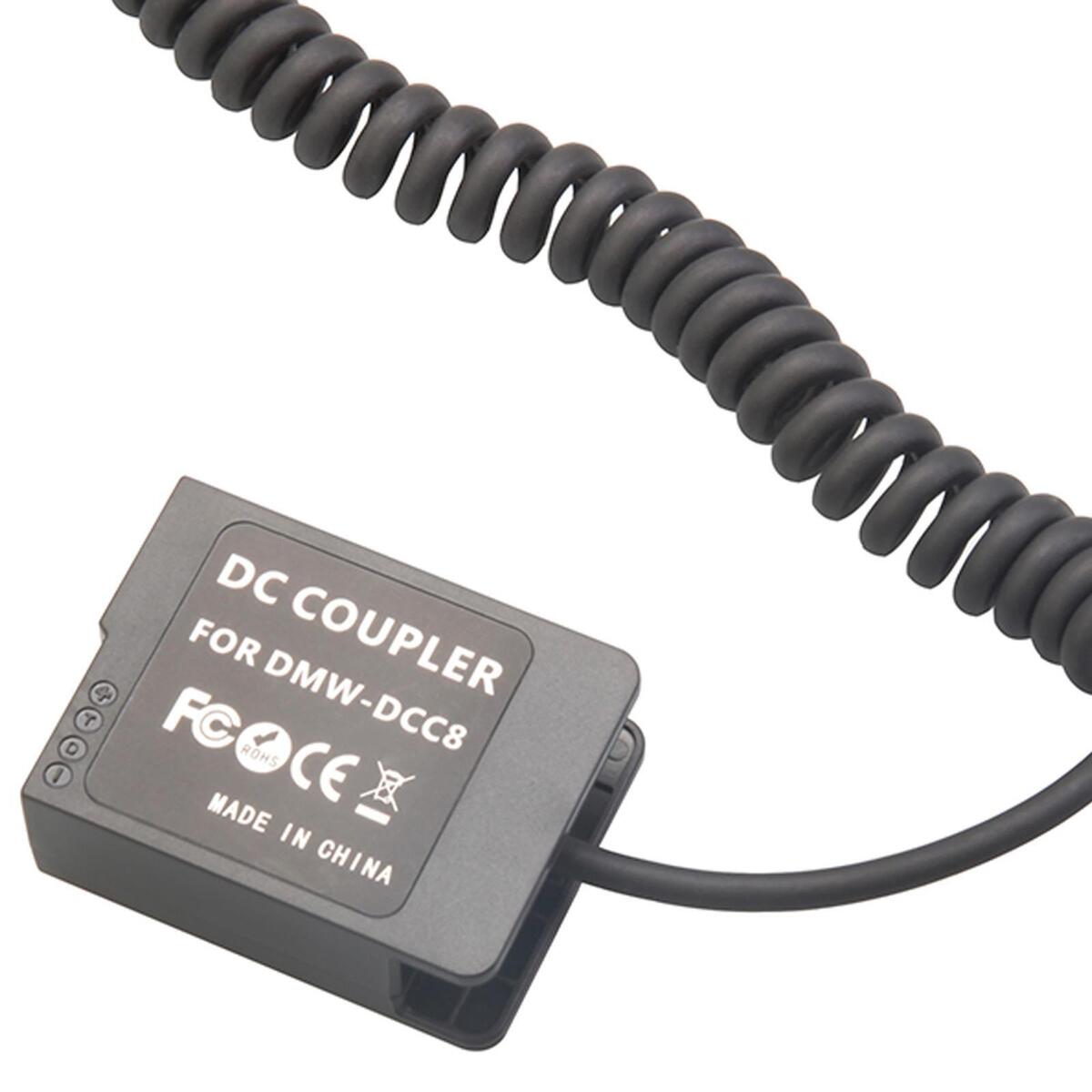 Dummy Battery Camera Power Cable for Panasonic FZ200 Camera G91 G95 G5 G6 G7