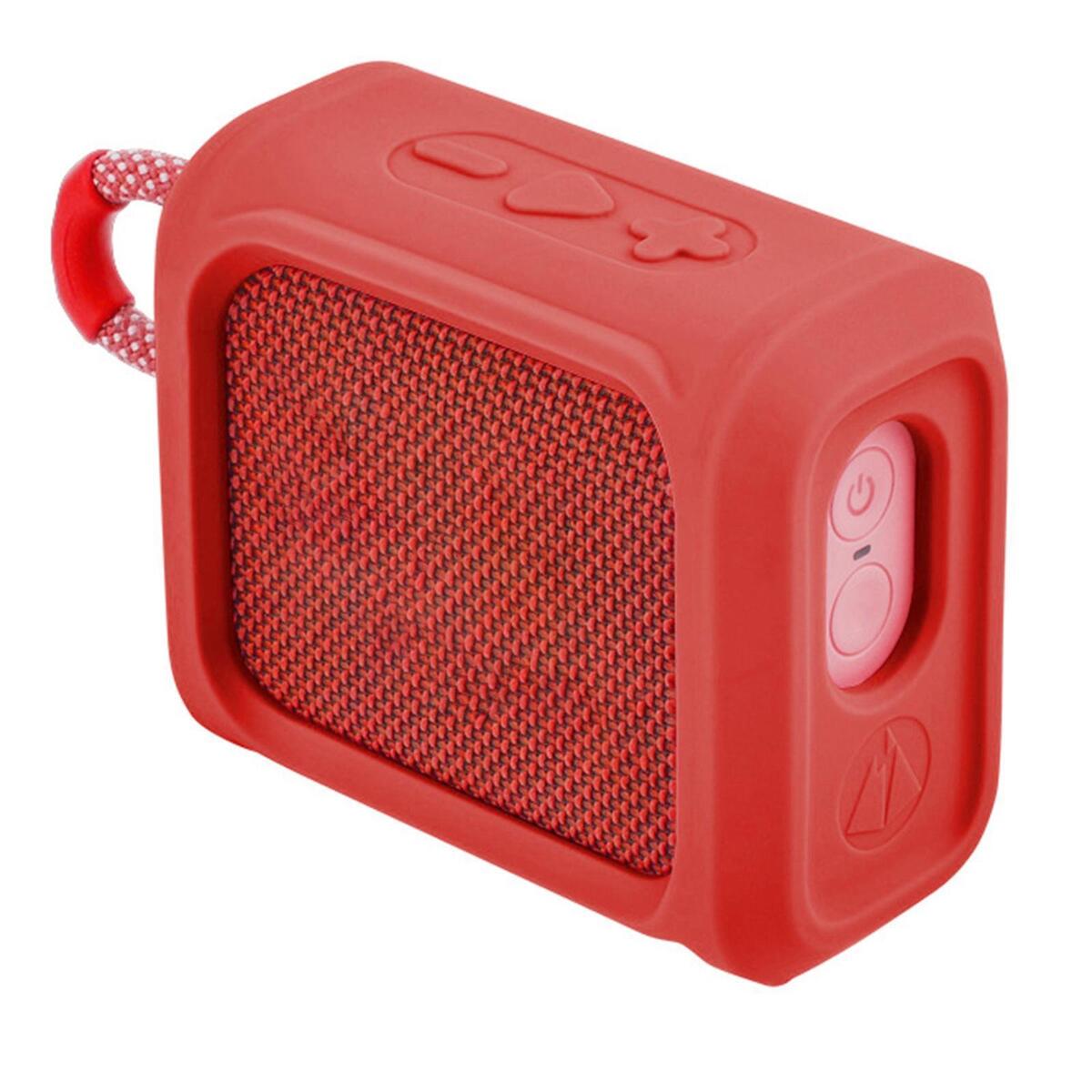 Red Silicone Case Protective Sleeve Cover for JBL Go 3 Portable Speaker