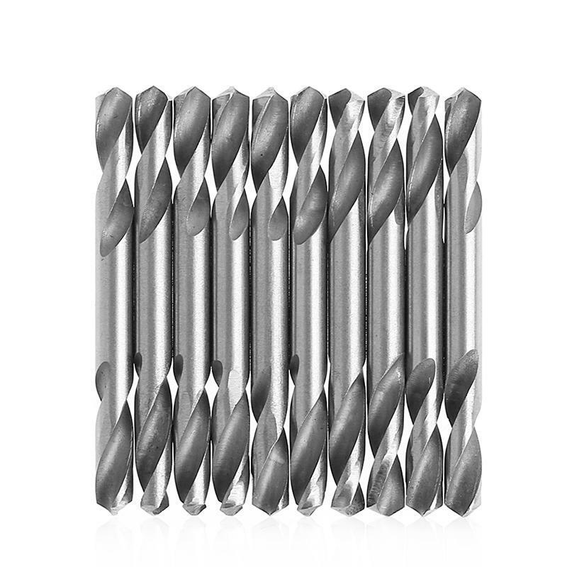 10Pcs 5mm HSS Double Ended Spiral Torsion Drill Tools Drill Set