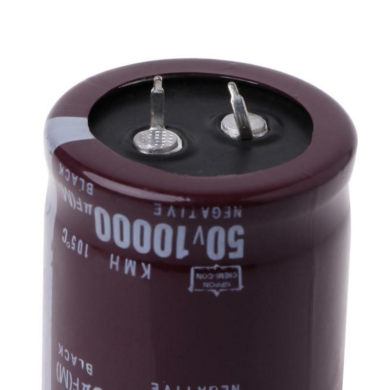 10000uF 50V Power Electrolytic Capacitor 10MF Snap Fit Snap In -40°C to +105°C