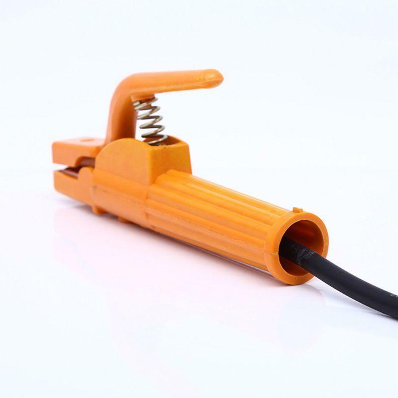 2Pcs/set 500A 2M Electrode Welder Clamp 300A 1.5M Ground Clamp Cable Connector