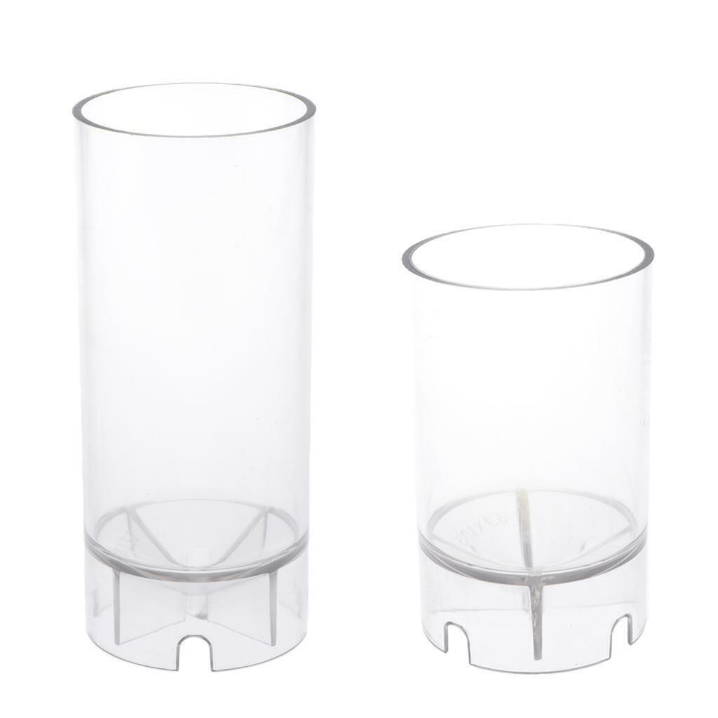 2x Clear Cylinder Mold Handmade Soap Moulds Candles Making Supplies Tools