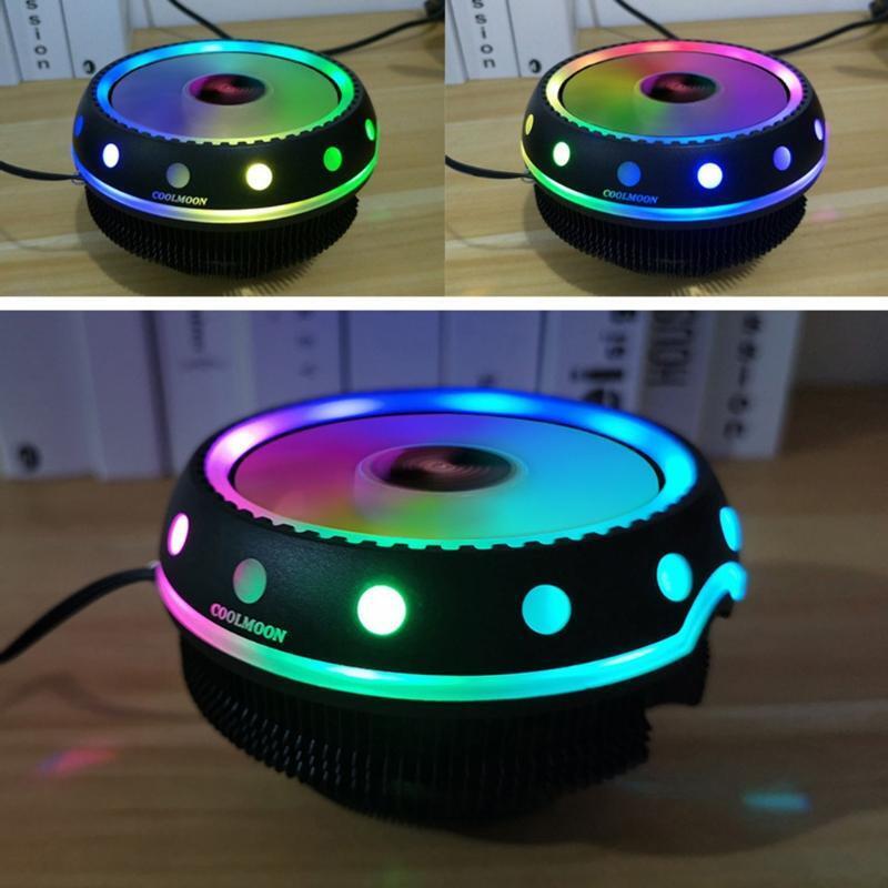 Computer Case Fans for Desktops RGB Quiet CPU PC Multicolored Cooling Fan