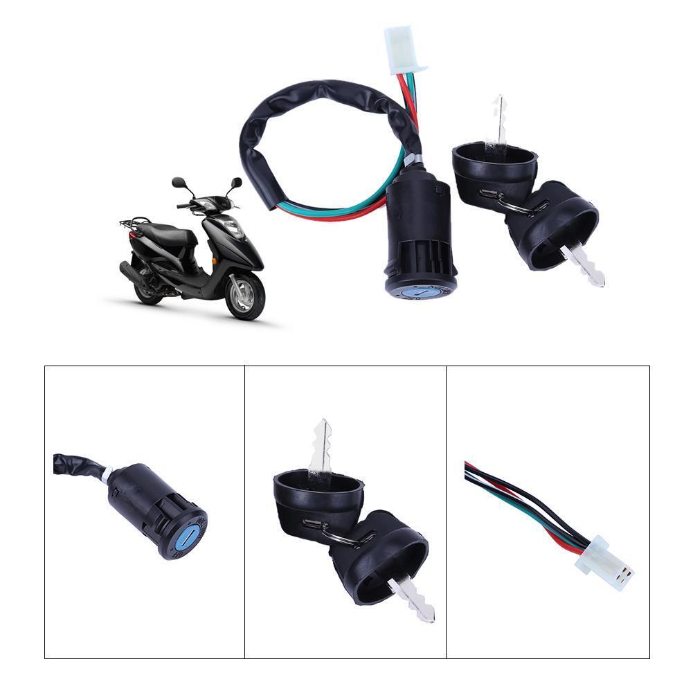Motorbike ATV Key Ignition Switch 50 70 90 110 125 150 200 250 4 Wires Lock