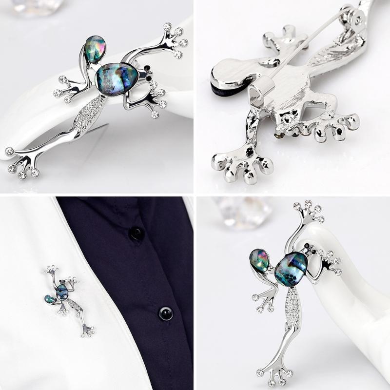 Frog Shell Cartoon Brooches Collar Pins Corsage Animal Badges Dress Accessories