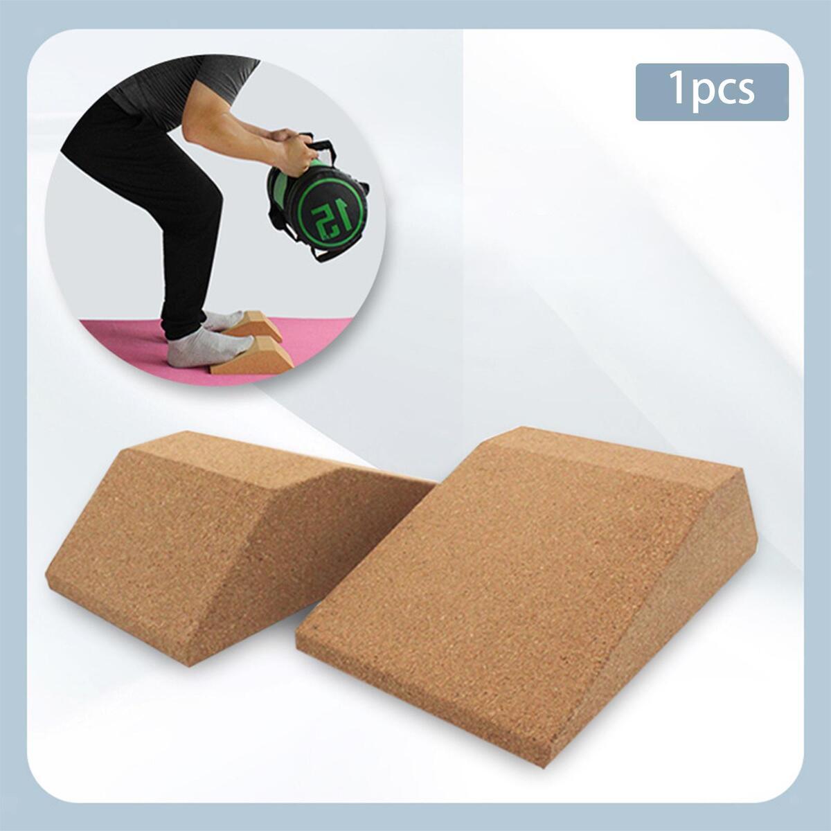 Cork Squat Wedge Block Exercise Brick Slant Board for Indoor Yoga