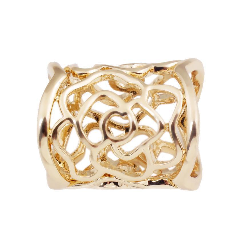 2pcs Women Elegant  Pattern Scarf Ring Clip Slide Buckle Jewelry