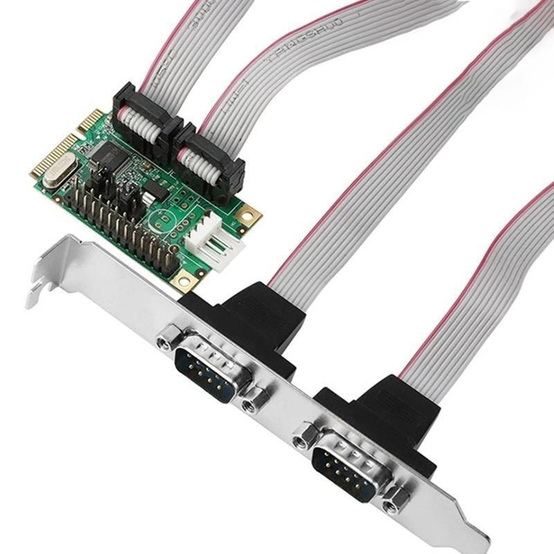 PCI Express PCIE to RS232 Serial Adapter Mini PCI-E to DB9 DB25 1 to 3 Expansion