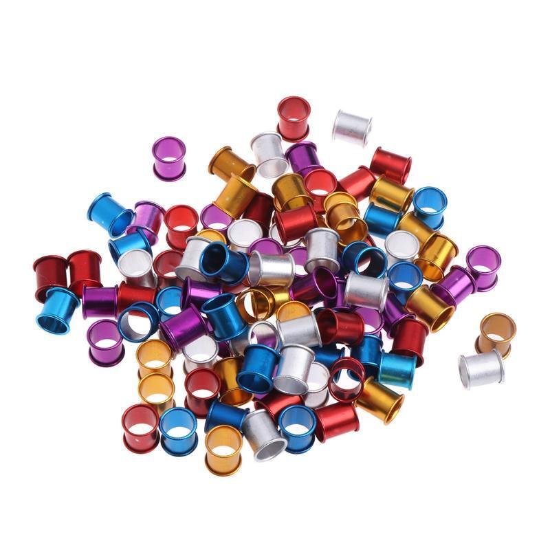 Chicken Leg Rings 100 Count Colorful Clip-on Rings for Ducks Pigeons Gamefowl