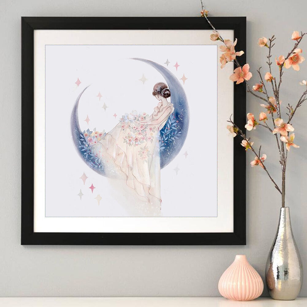 Cartoon Girl Full Drill Diamond Painting 5D Rhinestone Mosaic Picture Kit