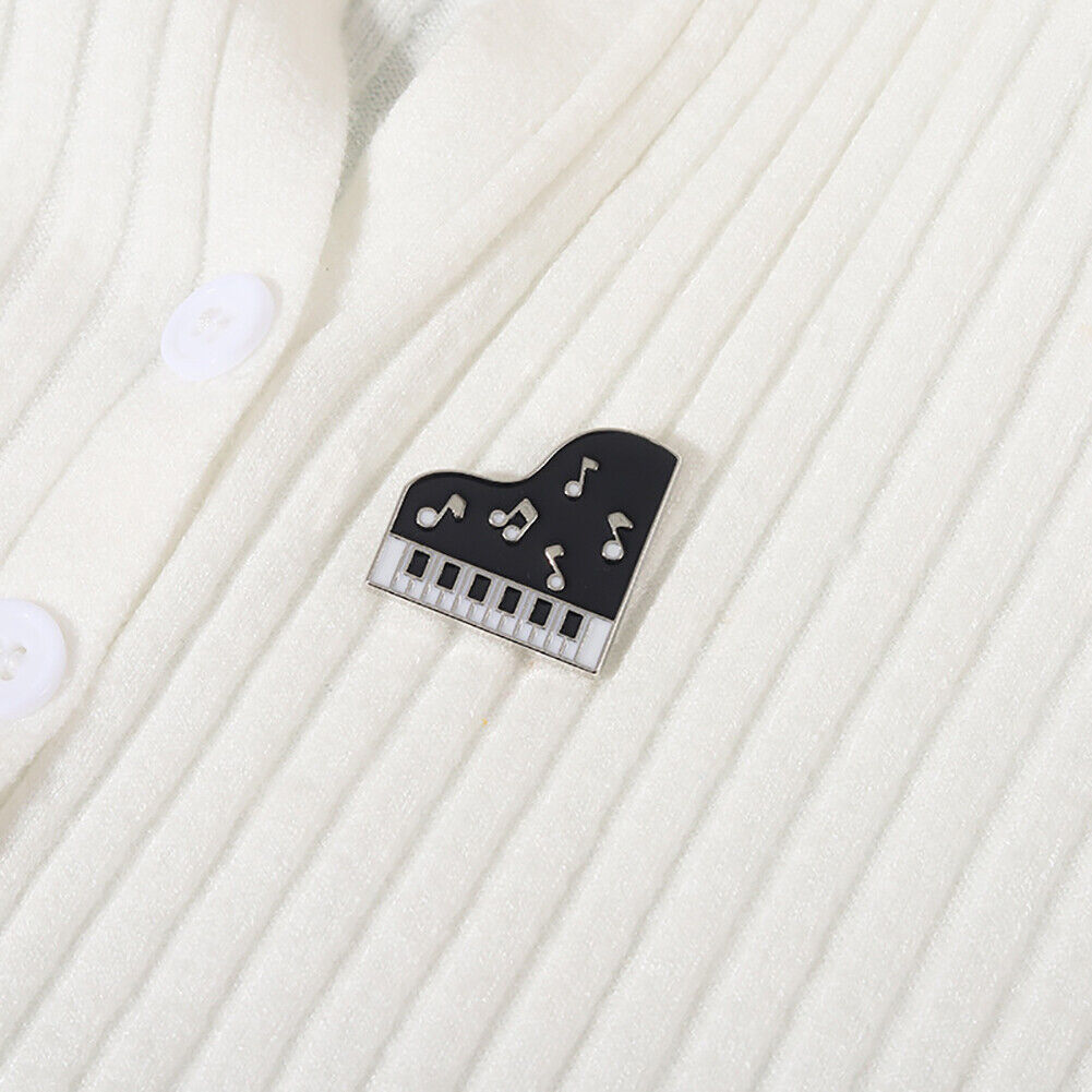 Enamel Badge Musical Instruments Brooch Collar Clothes Lapel Pin (Style 3)