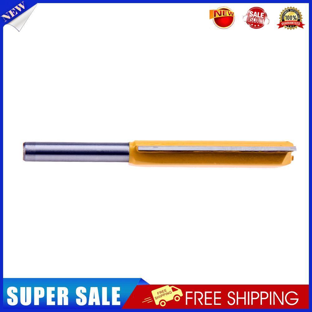 1/4x3/8x50 Long Straight Router Bit 2 Flute 1/4'' Shank Woodworking Cutter