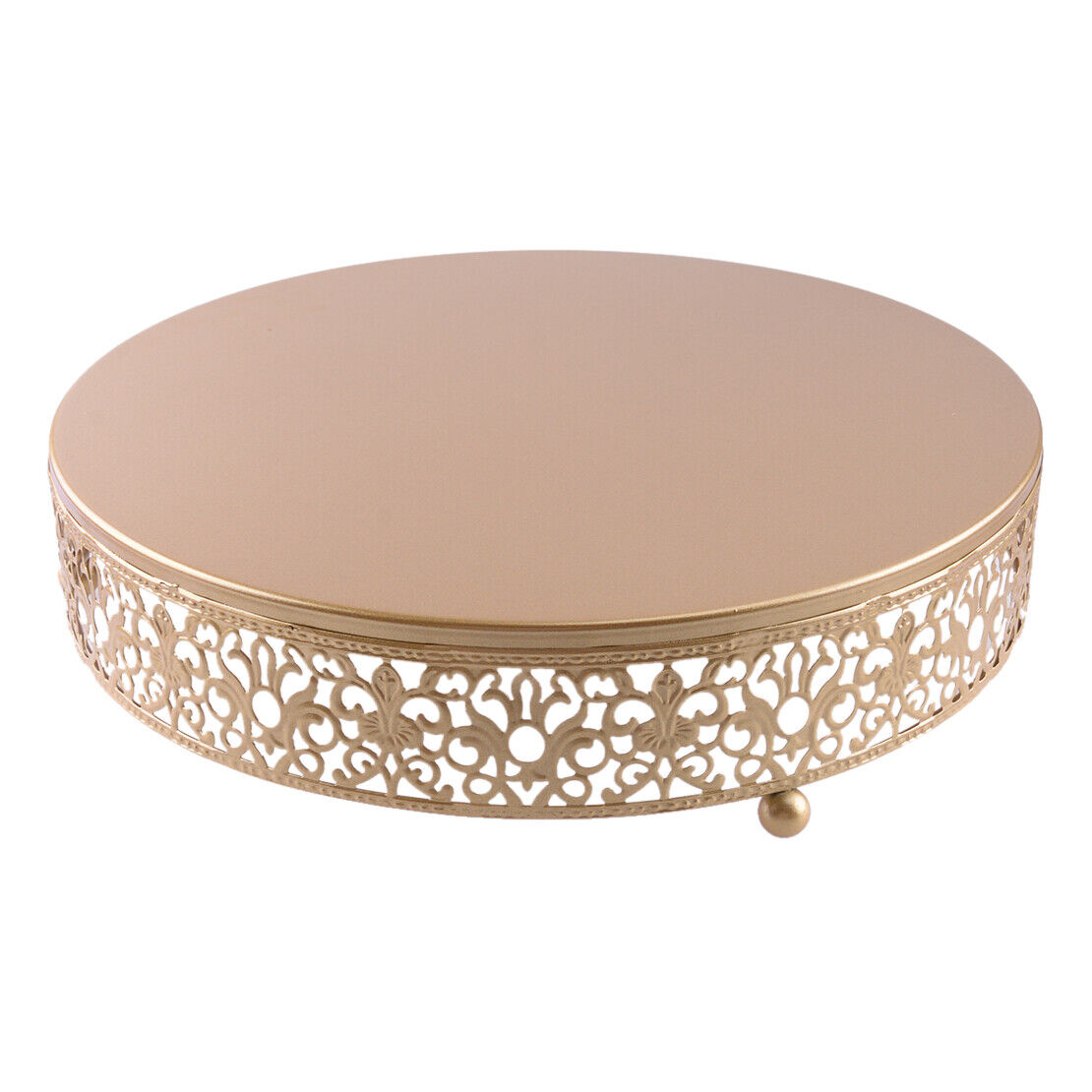 12" Metal Round Dessert Cupcake Cake Stand Display Plate Centrepiece Wedding New