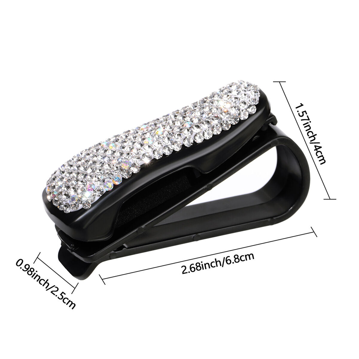 Visor Glasses Holder for Car Sunglass Bling Bling Clip Eyeglasses Hanger