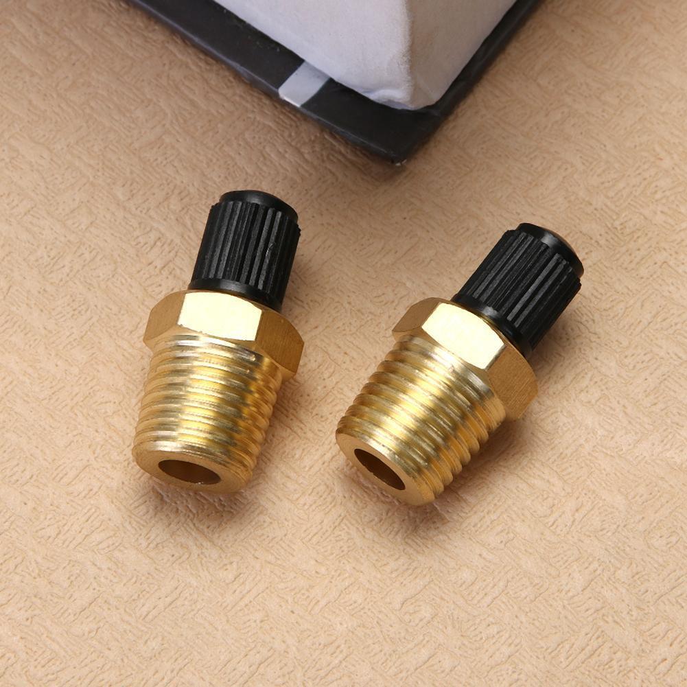 2pcs 1/4in Brass Tire Tyre Air Compressor Tank Fill Valves for Dunlop Valve